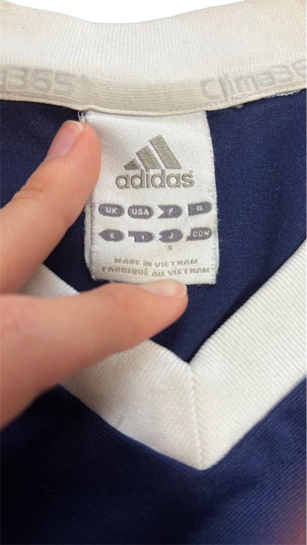 ウェア 00s adidas game shirt archive tech y2k