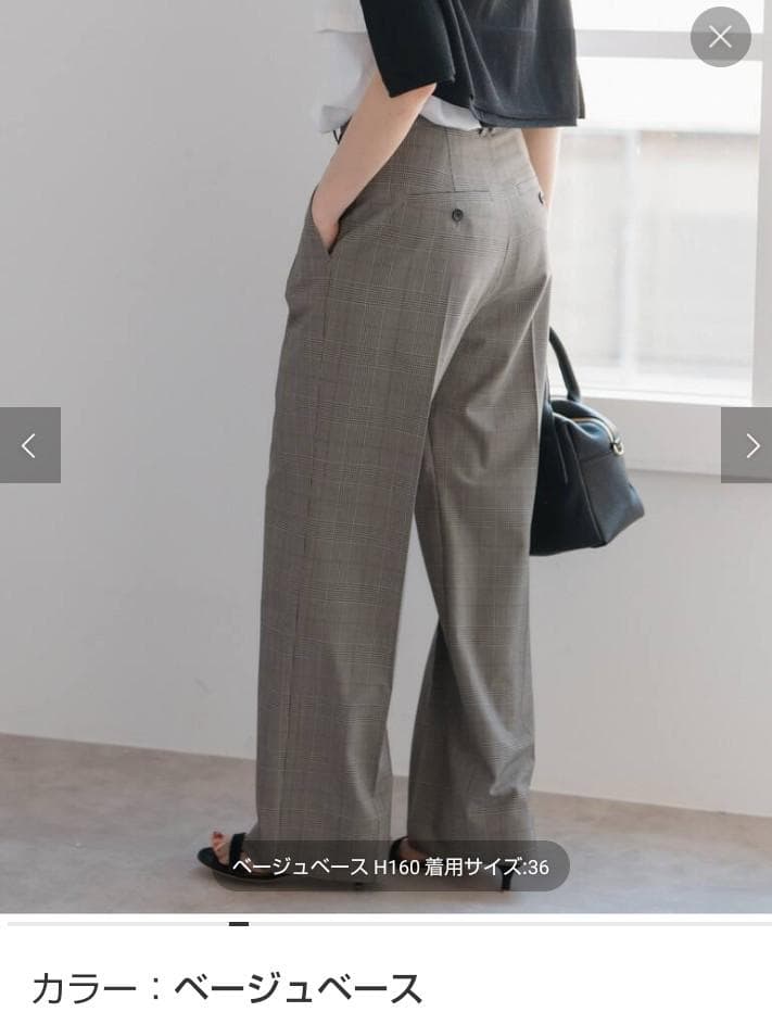 のみ Spic&Span 38 ウォッシャブルチェックストレッチパンツL・Spick and Span WWW_OLIVIERBERNSTEIN_COM