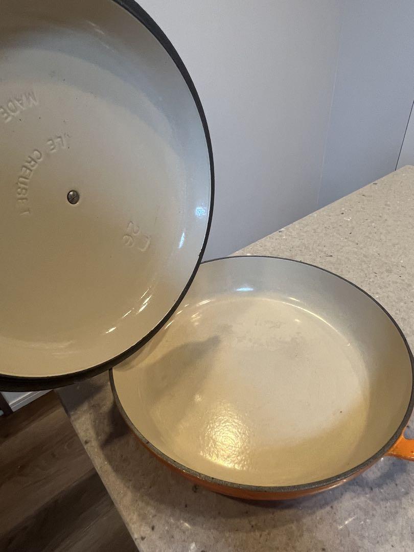 美品LE CREUSET ル・クルーゼ ビュッフェキャセロール オレンジ26cm