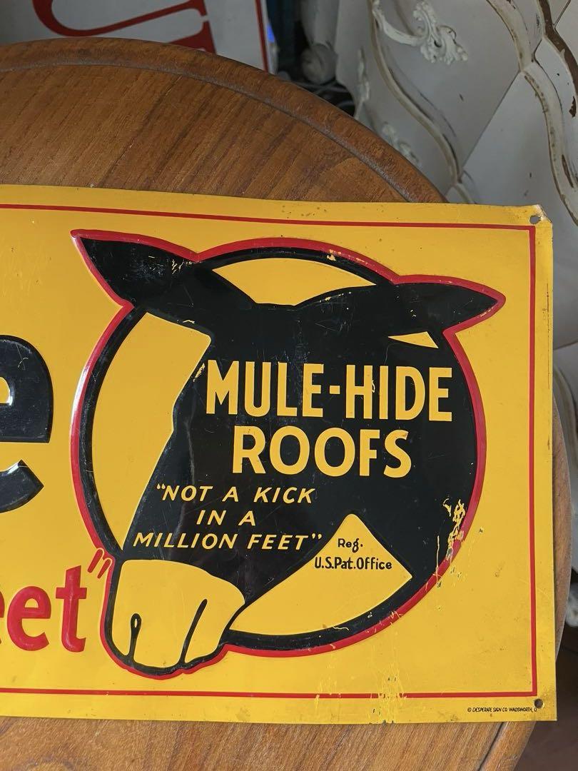 ハロルドサイン　プレート　店頭　看板　Mule Hide アメリカ　レア