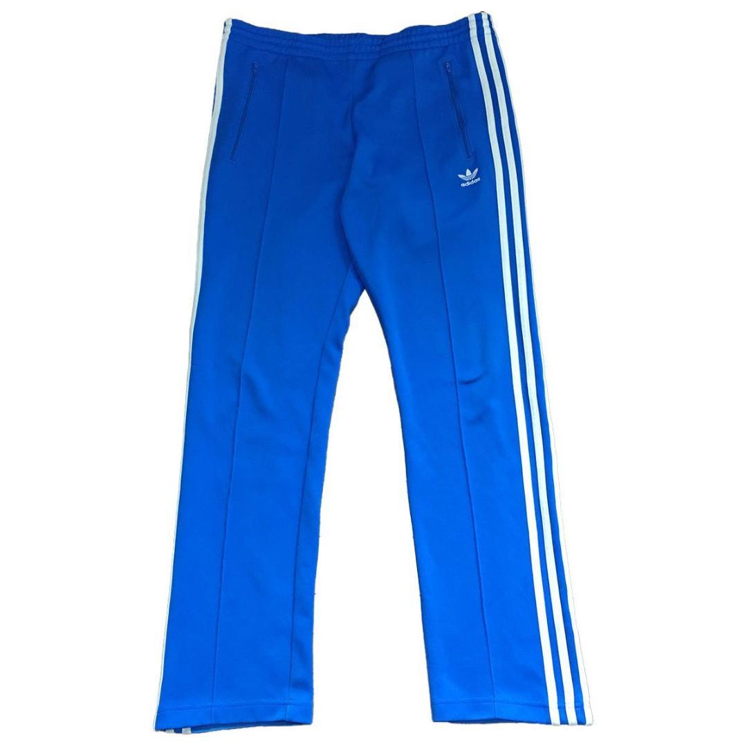 adidas アディダス トラックパンツ ジャージ トレフォイルロゴ ブルー L