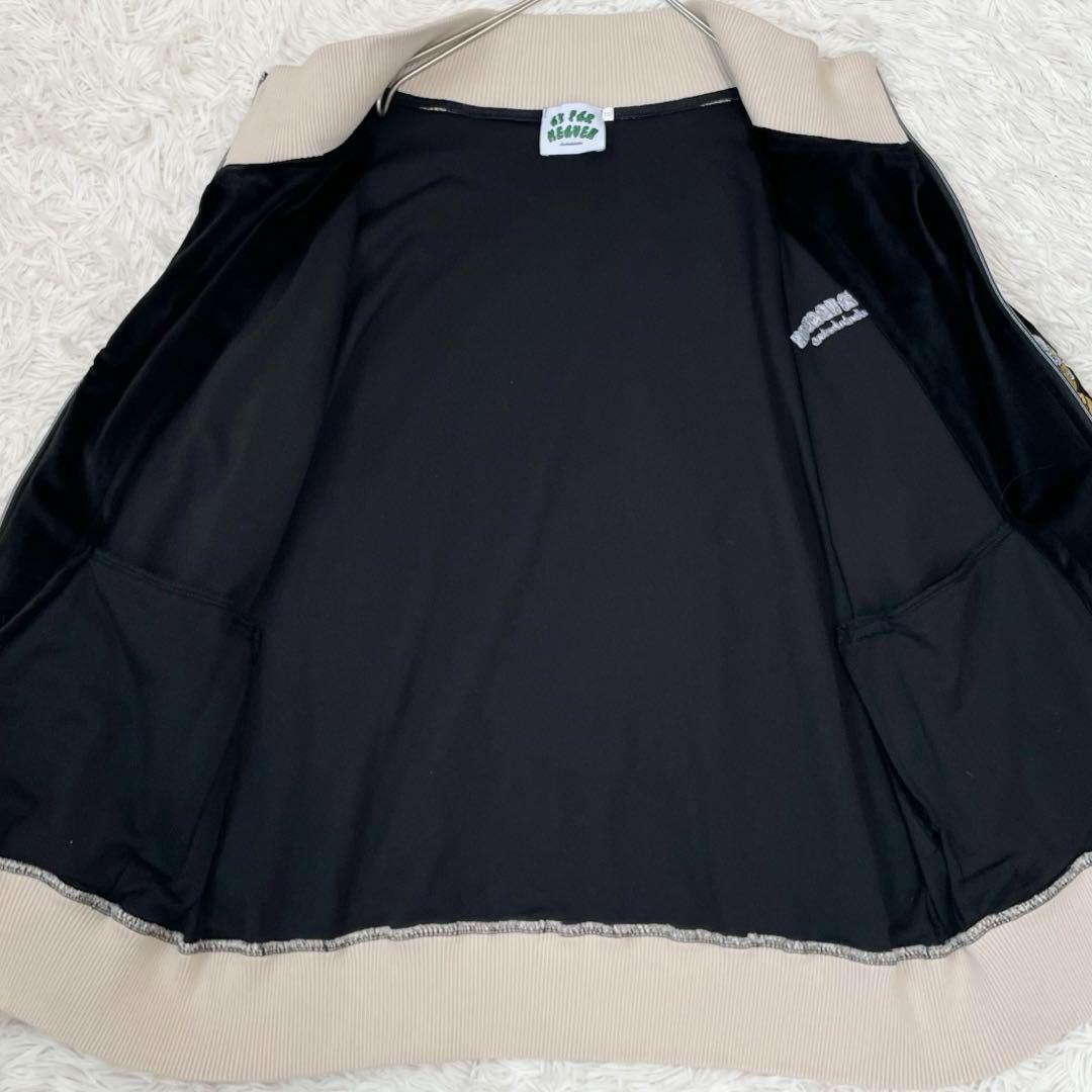 極美品✨チュウカタベタイ タイガー トラックジャケット ベロア 繍ロゴ XL