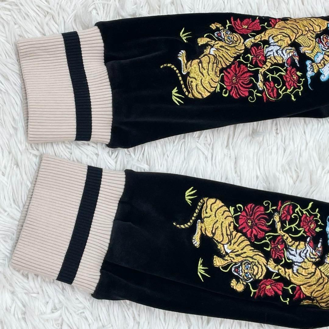 極美品✨チュウカタベタイ タイガー トラックジャケット ベロア 繍ロゴ XL