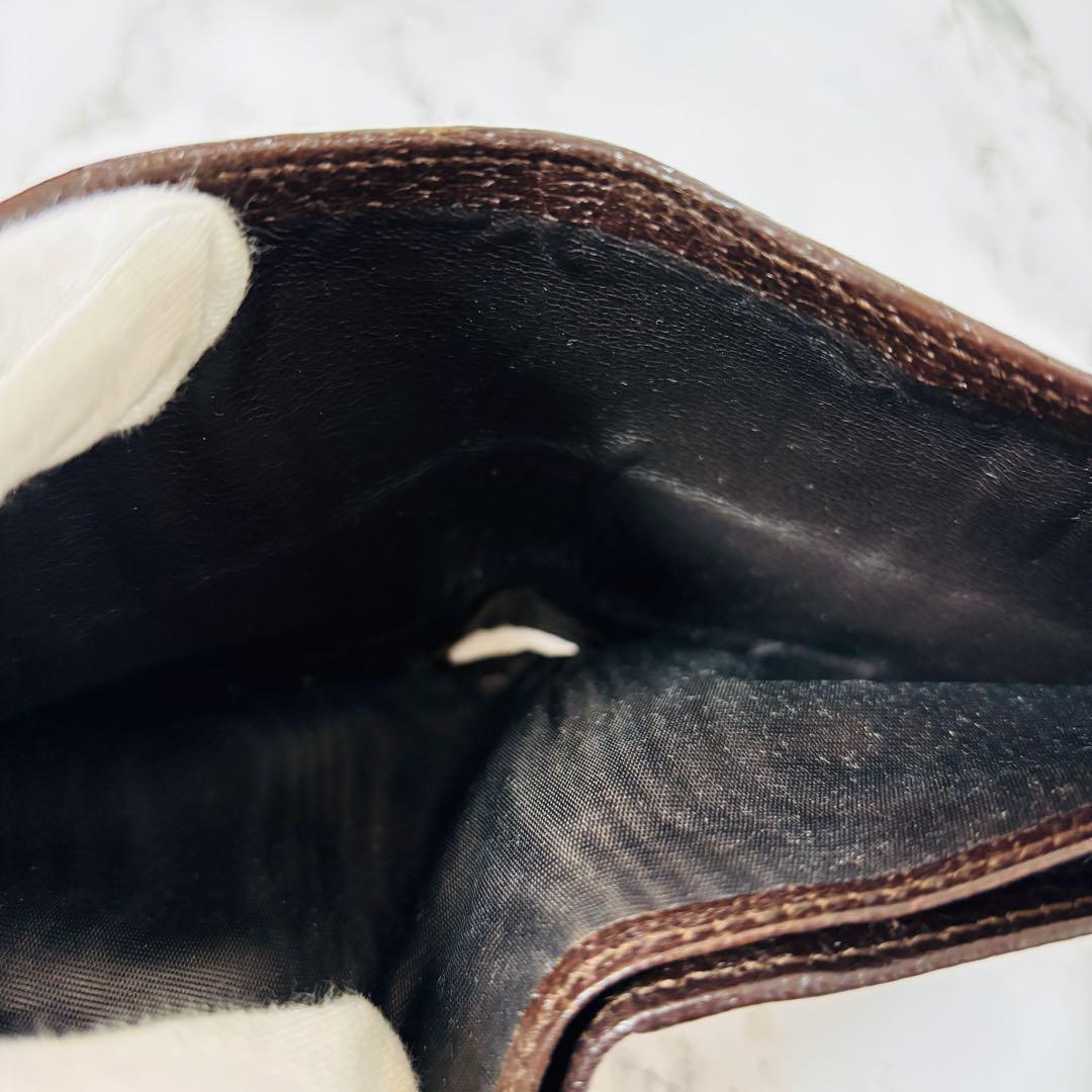 美品◆ GUCCI 二つ折り財布 シェリーライン GG PVC レザー
