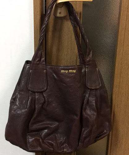 MiuMiu  無地 トートバッグ