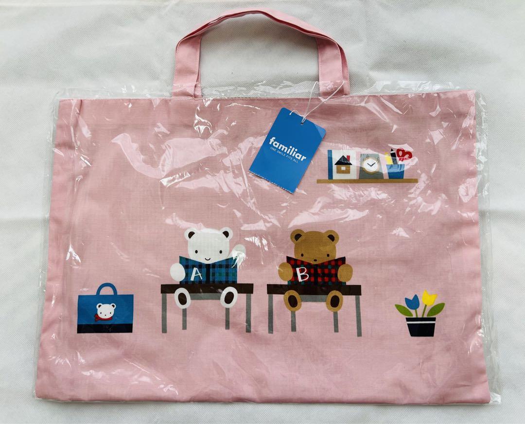 新品未使用】familiar ファミリア レッスンバッグ ピンク - メルカリ