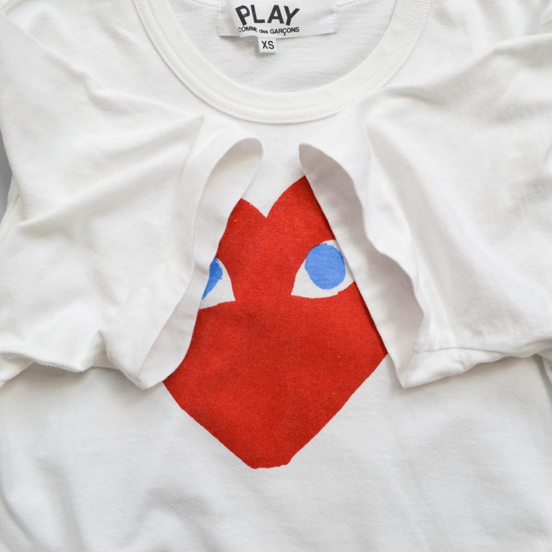 COMME des GARCONSコムデギャルソン日本製 ハート君TシャツXS白