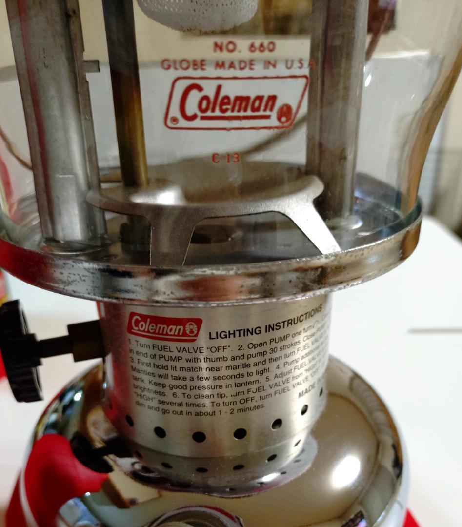 Coleman 635 ランタン グリーン/ケース付