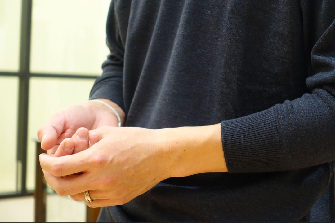 【最終価格】JOHN SMEDLEY メリノウール モックネックニット Lサイズ
