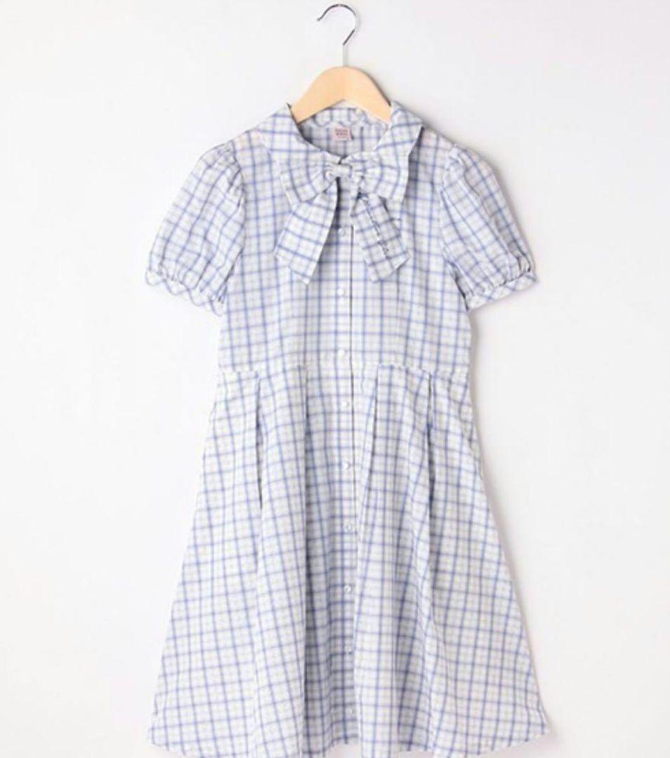 メゾピアノ　ワンピース　L 160size リボンボウタイワンピース　可愛い