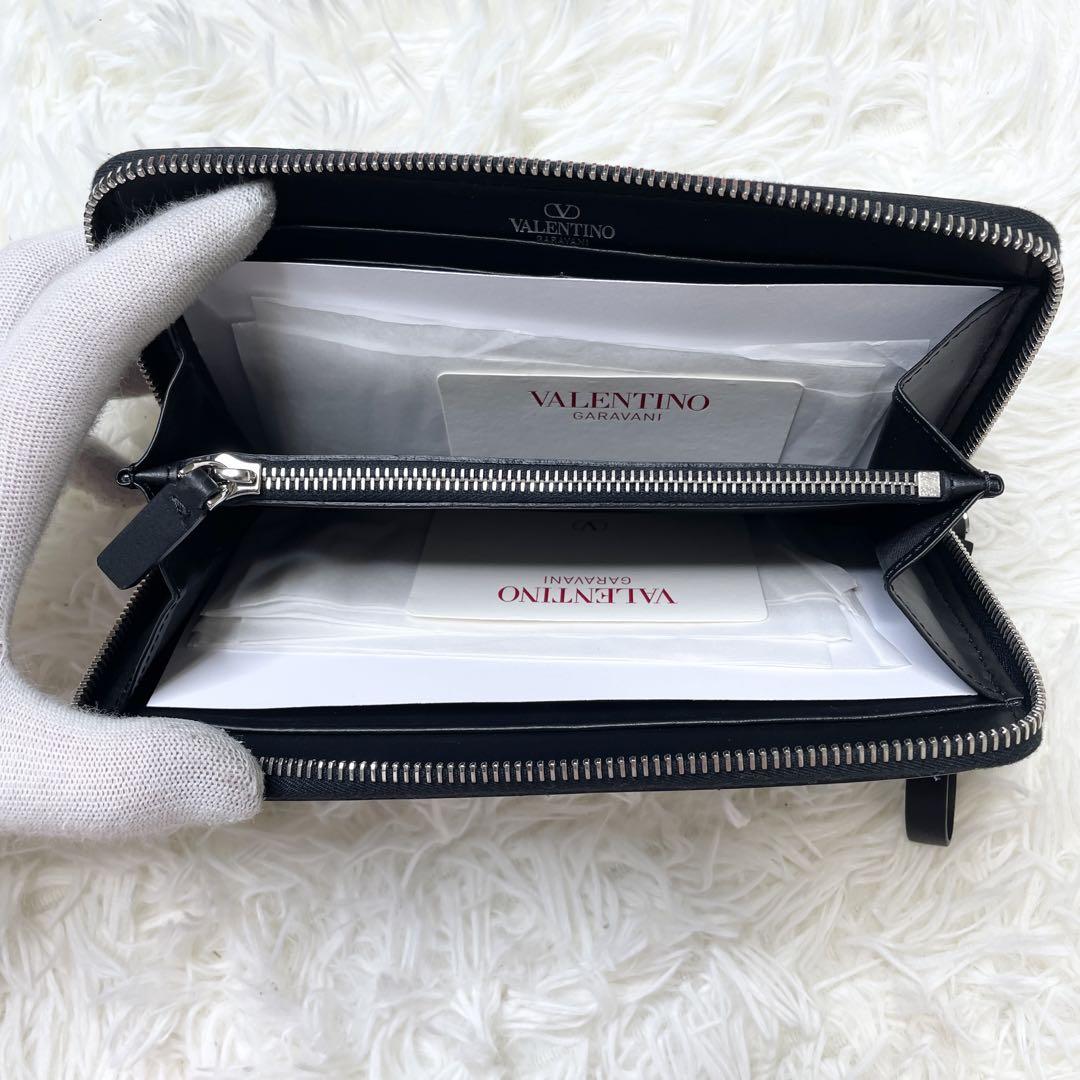 付属品完備 未使用級】バレンティノ 長財布 VLTN ブラック レザー