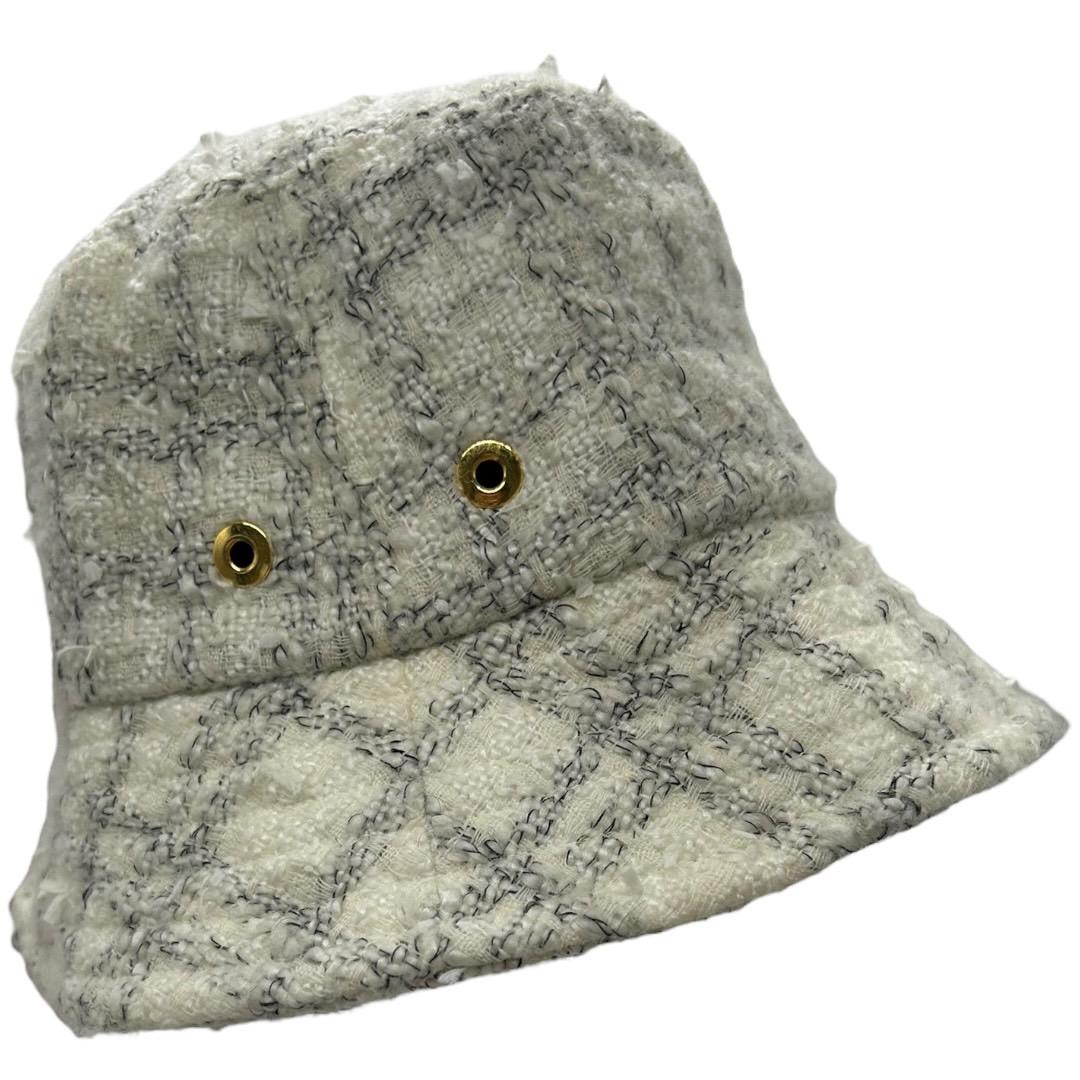 CA4LA カシラ TWEED HAT ツイードハット ハット バケハ ホワイト