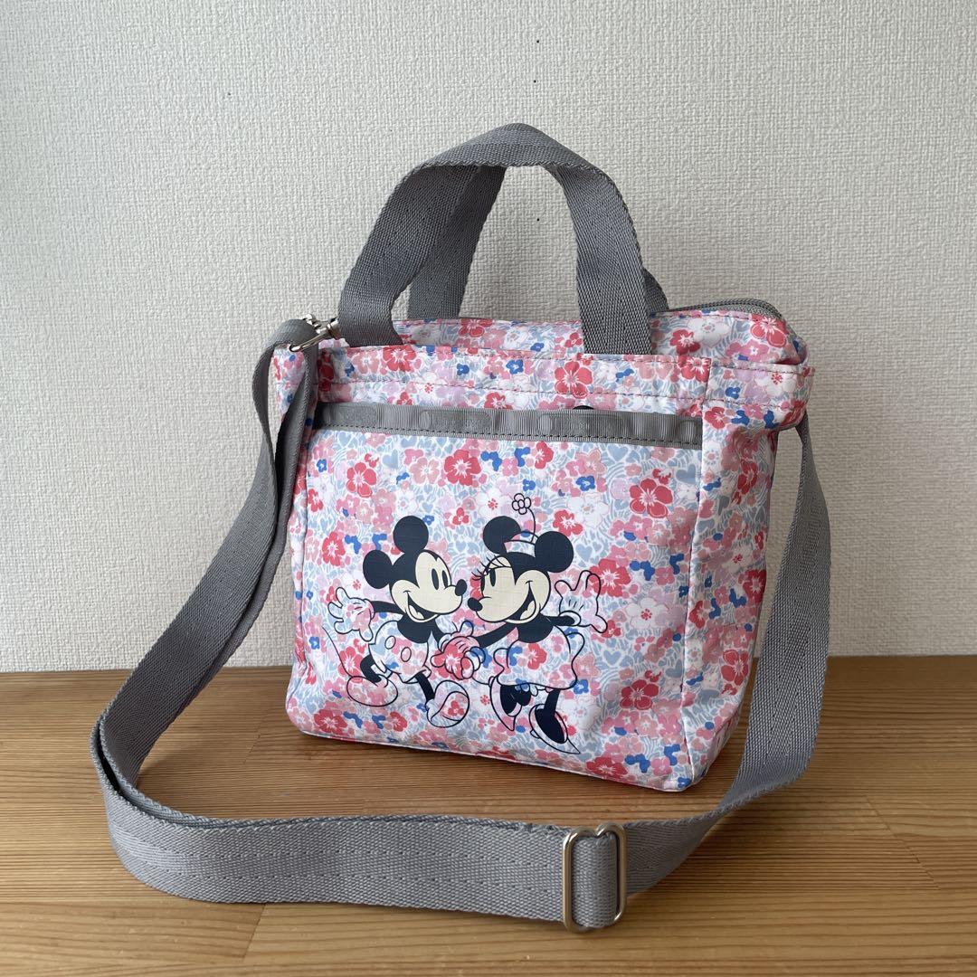 【美品】レスポートサック ディズニー ミッキー&ミニー ショルダーバック
