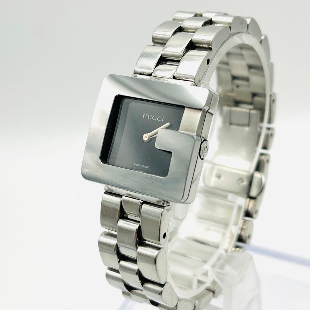 GUCCI 3600L Gタイムレス シルバー ブラック文字盤