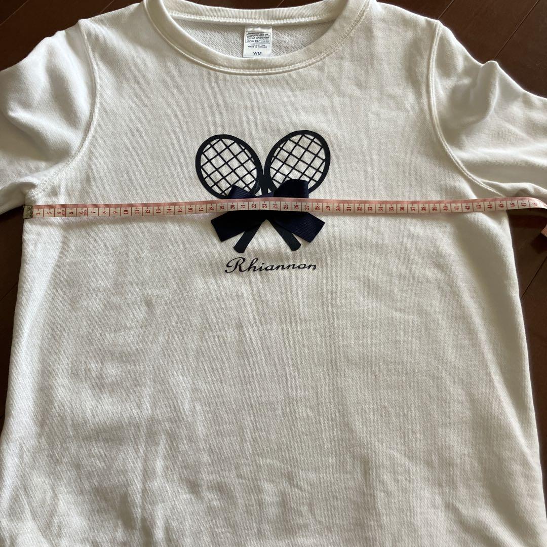 Rhiannon テニスラケットTシャツ ホワイト　フィラ　アドミラル　バボラ