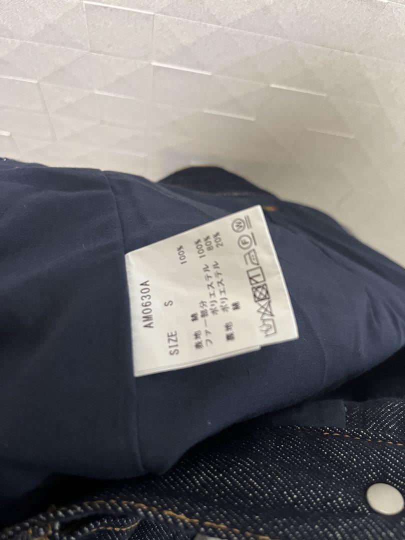 スカート S andmary fur pocket denim skirt