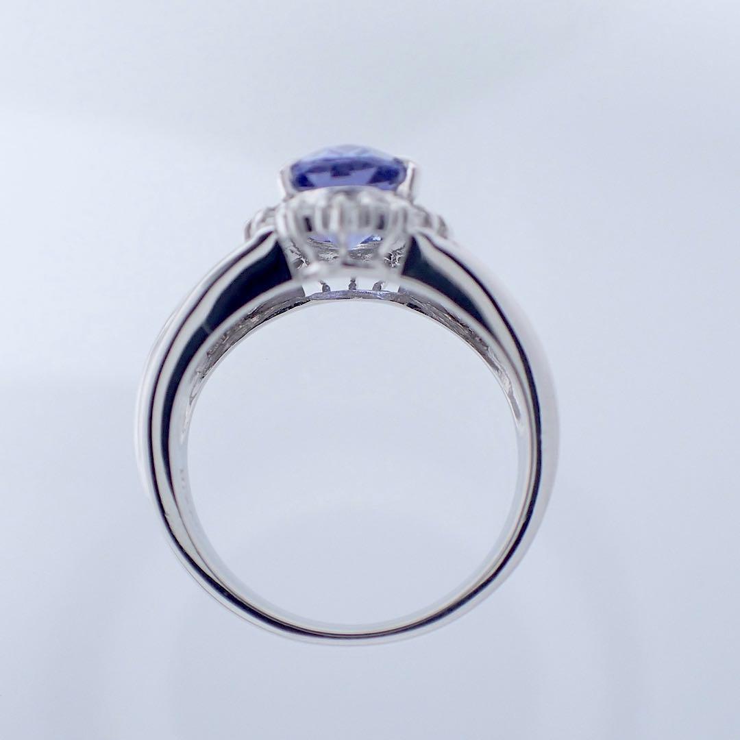 タンザナイト1.70ct ダイヤモンド0.66ct Pt900リング　指輪