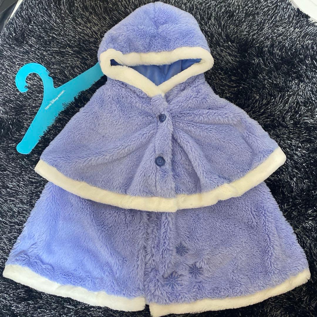 ディズニーリゾート アナと雪の女王 エルサ ファーポンチョ ケープ ハロウィン