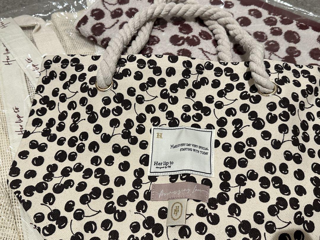 Herlipto チェリー　トートHLT Cherry Tote Bag