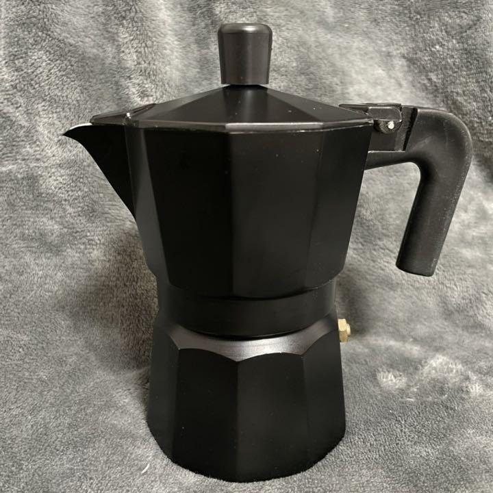 150ml コーヒーメーカー モカ3杯分 マキネッタ アルミ ブラック
