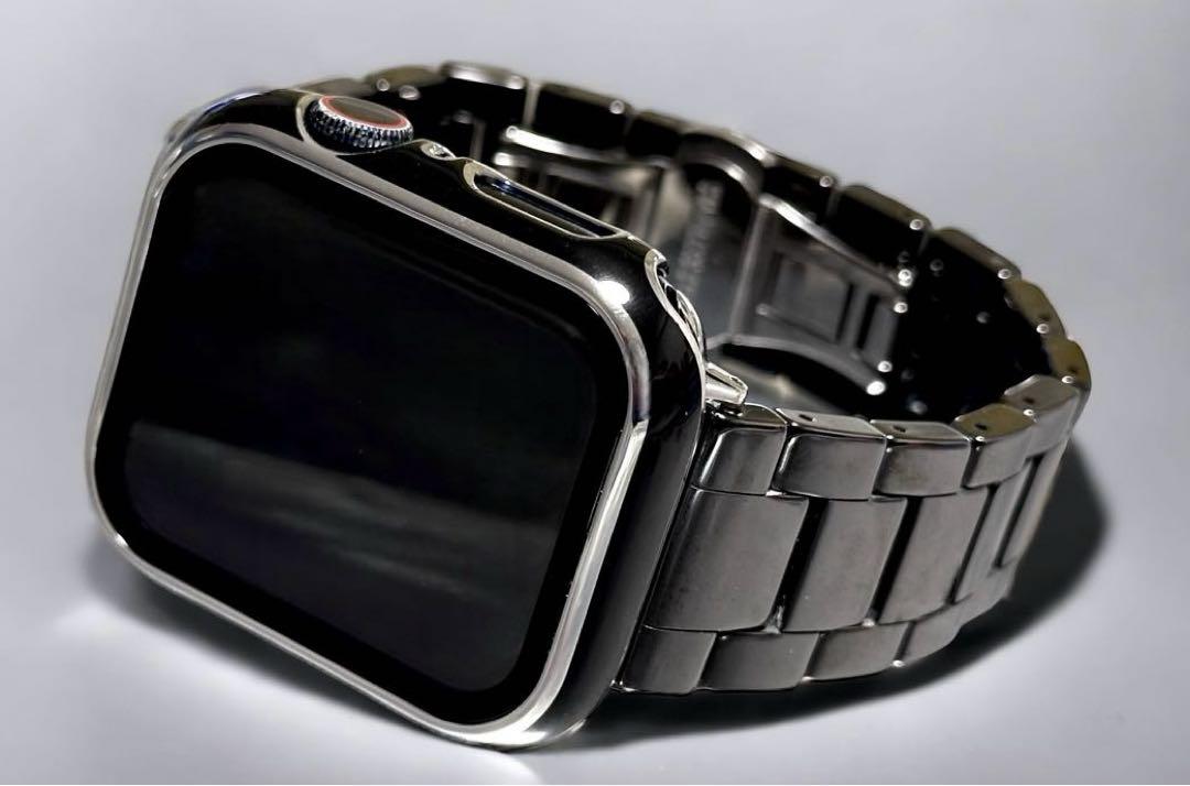B★アップルウォッチバンド　セラミックベルト　Apple Watchカバー