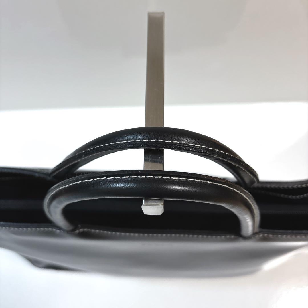美品 フルラ ブリーフケース 2way レザー ビジネスバッグ A4 肩掛け 黒