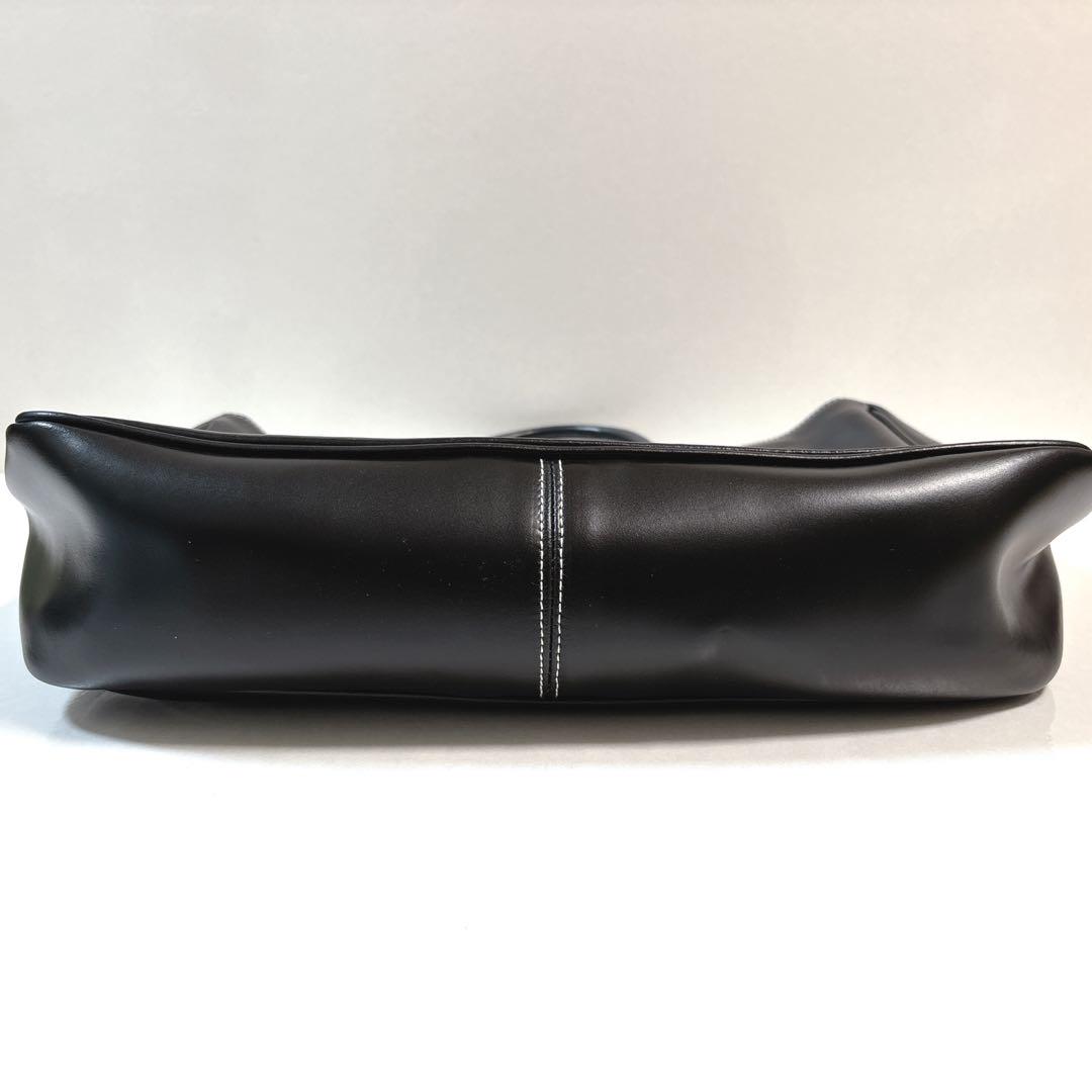 美品 フルラ ブリーフケース 2way レザー ビジネスバッグ A4 肩掛け 黒