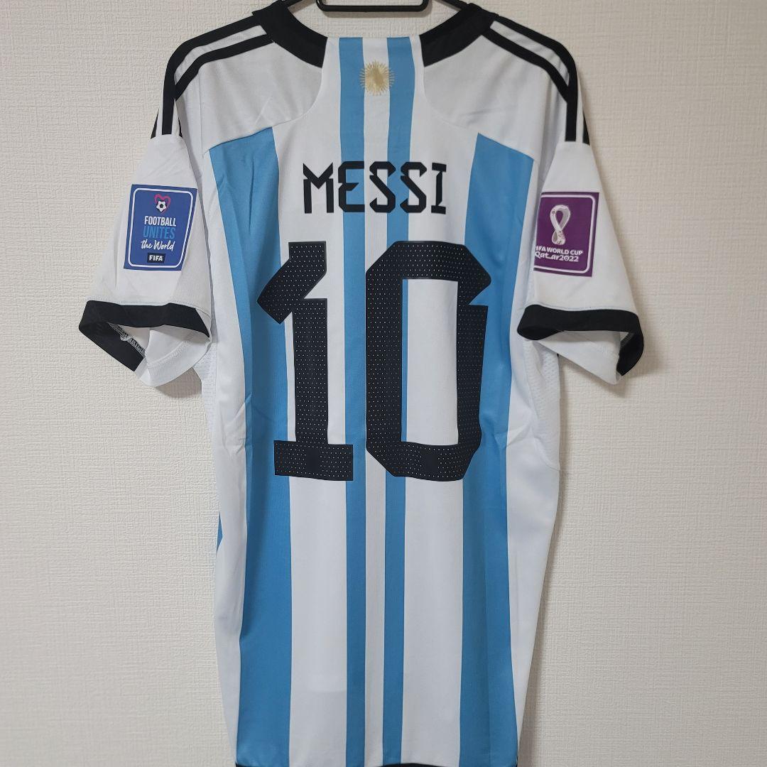 2022カタールW杯 アルゼンチン代表メッシ ホームレプリカユニフォームL