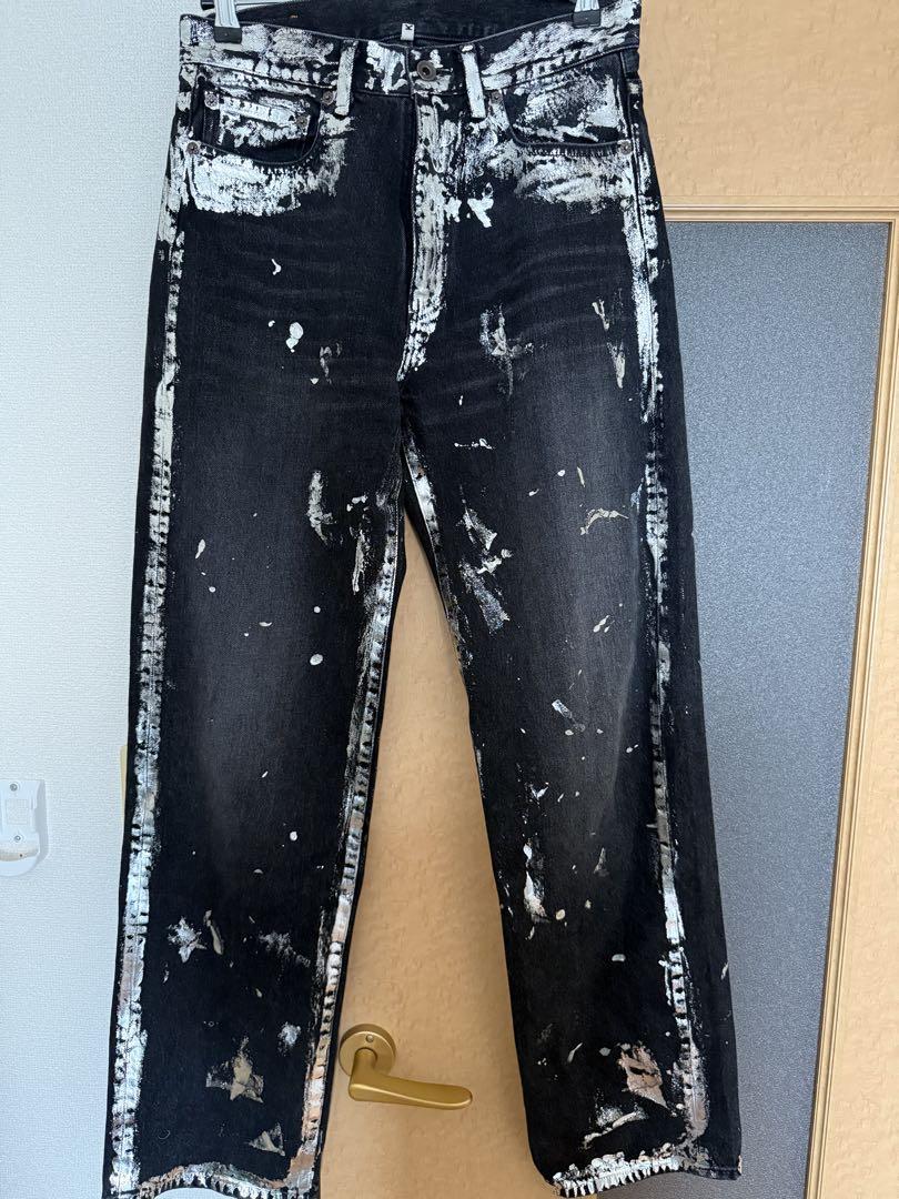 パンツ khoki Silver printed pants