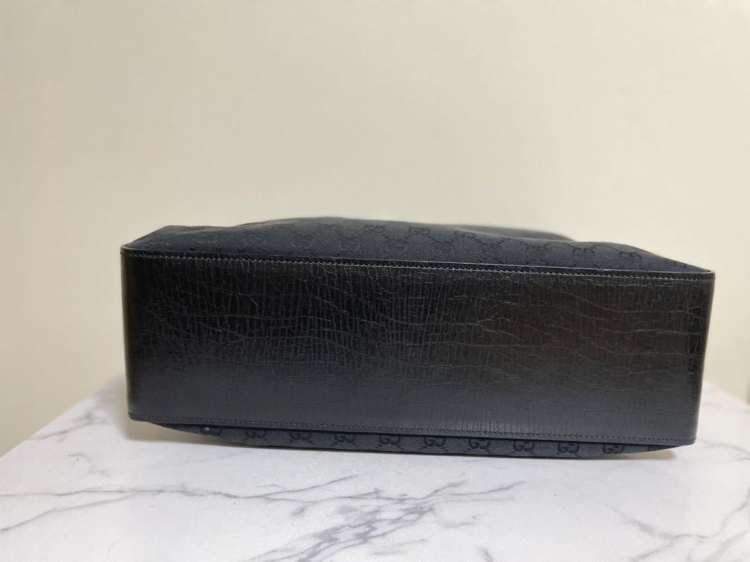 一度使用のみグッチGUCCIトートバッグ キャンバス レザー シルバー金具 画像8