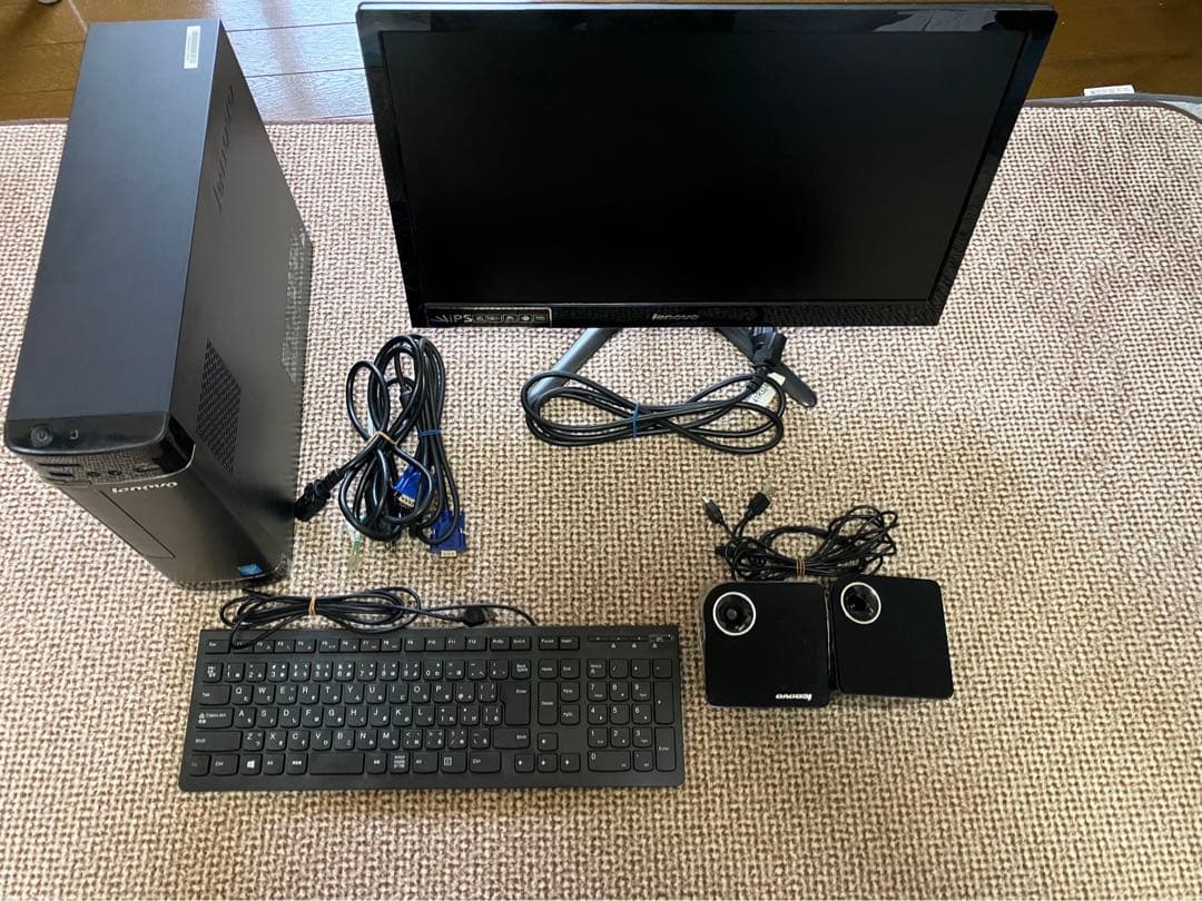lenovo pc モニター スピーカー キーボード セット