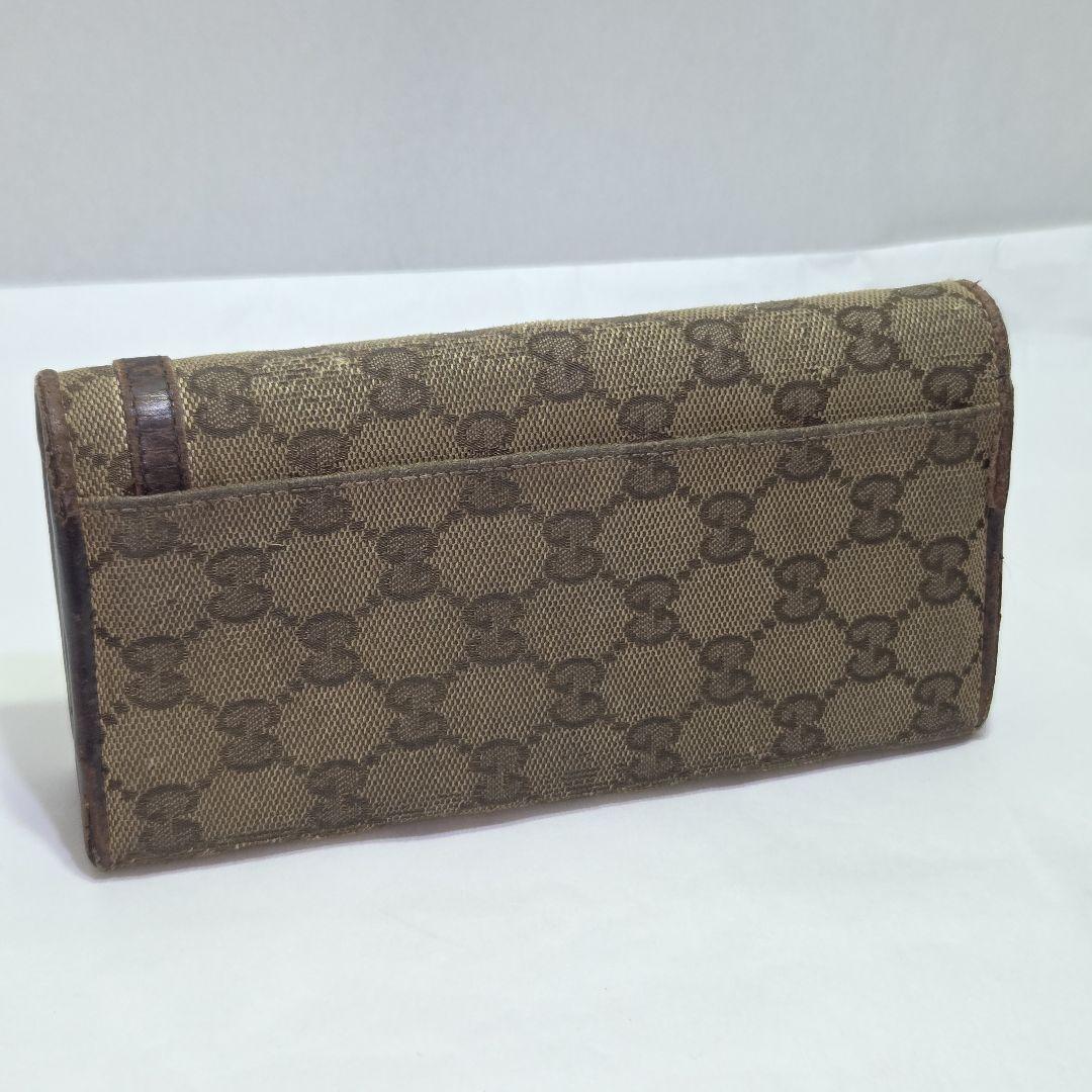 【美品】GUCCI　グッチ　GGキャンバス　ブラウン　長財布 美品】 GUCCI グッチ 長財布 GGキャンバス ラウンド ハート
