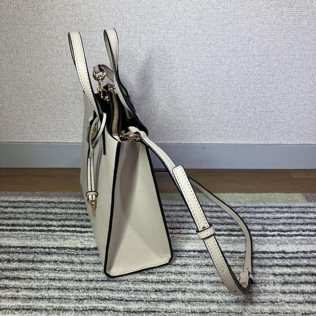 【未使用品】マークジェイコブス ミニグラインド 2WAY ハンドバッグ ホワイト