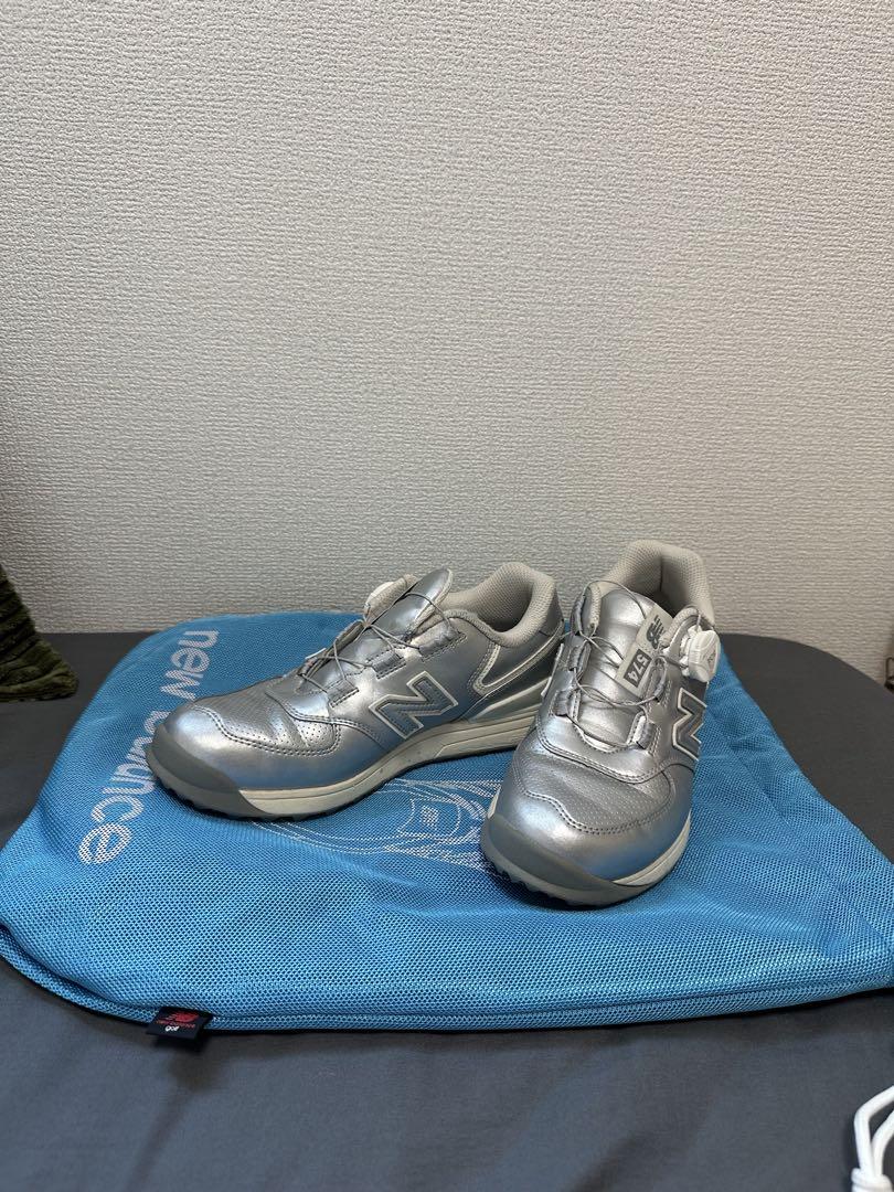 NewBalance ゴルフシューズ　シルバー　23.0 New Balance 574 シルバー ゴルフシューズ - メルカリ
