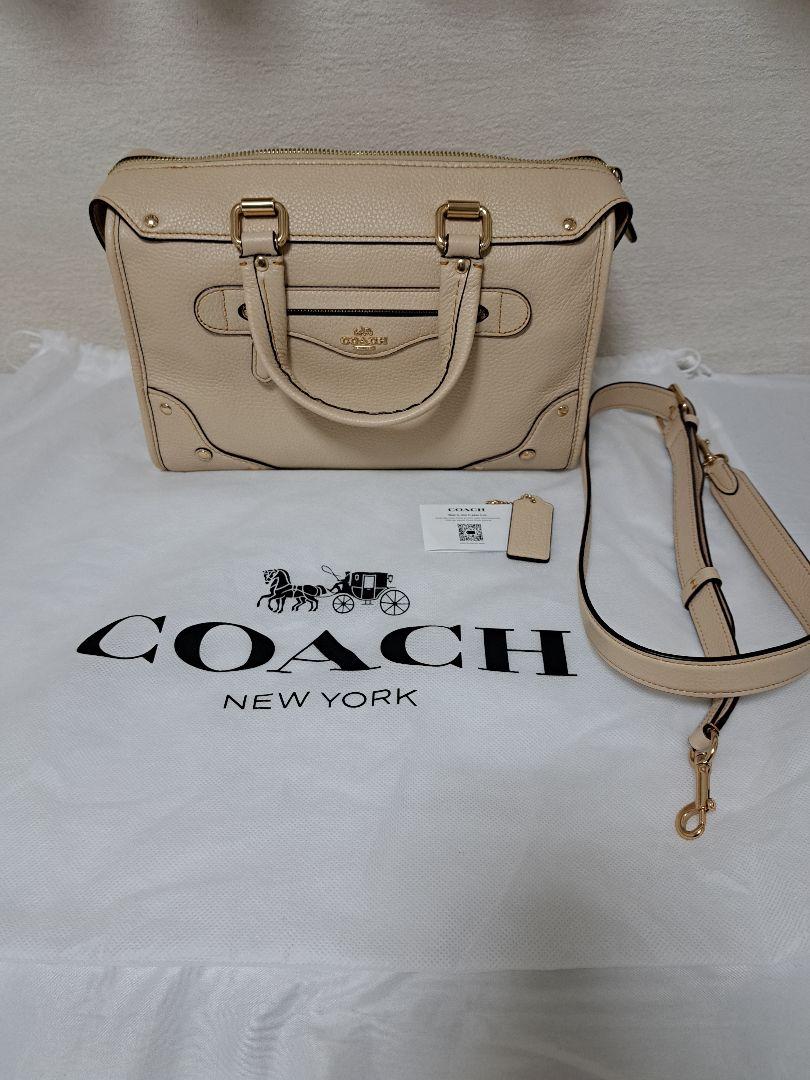 【新品未使用】COACH コーチ ショルダーバッグ ボストンバッグ ベージュ