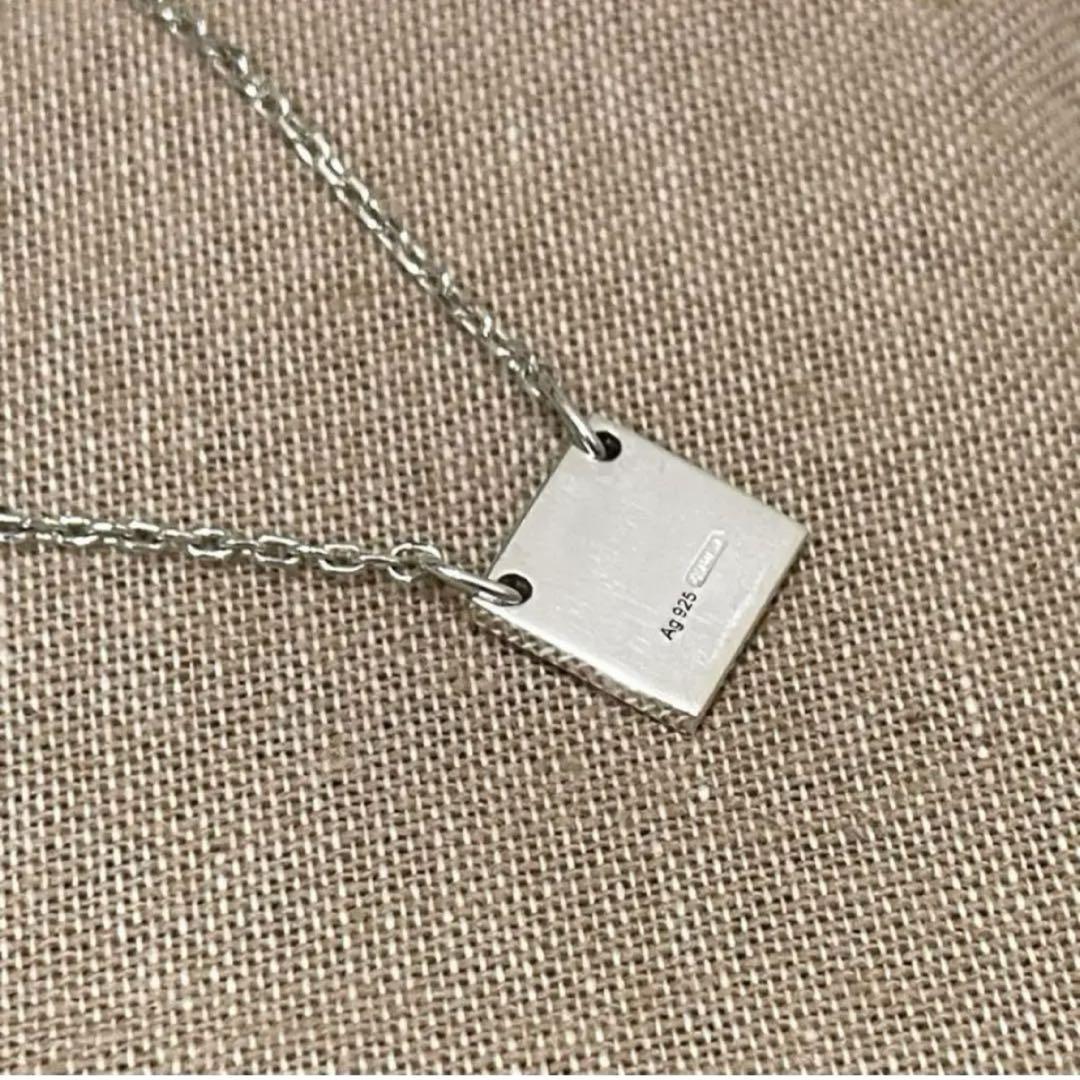 【極美品】グッチ　スクエアプレートネックレス　メンズ/レディース　フルセット 極美品】グッチ スクエアプレートネックレス メンズ/レディース
