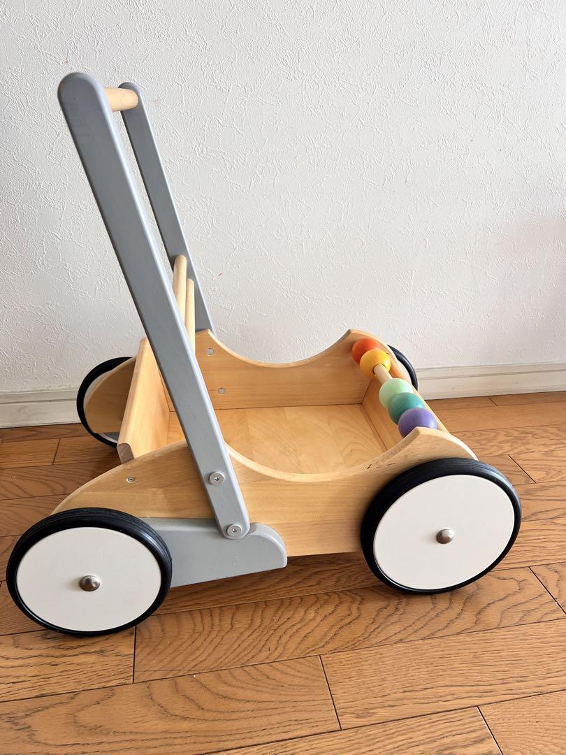 ボーネルンド バヨ社 ベビーウォーカー 手押し車 ホワイト＆グレー