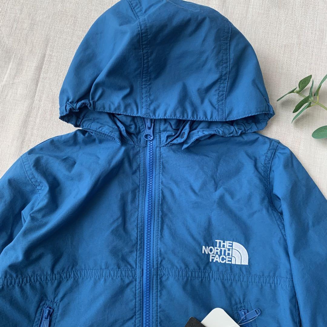 【新品】ノースフェイス　キッズ　コンパクトジャケット 100 ブルー