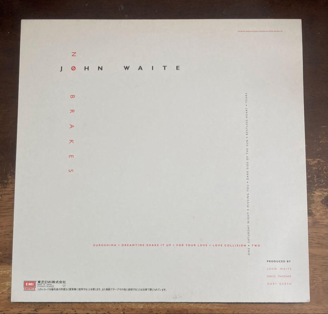 ◾️日本オリジナル盤◾️JOHN WAITE / ジョンウェイト□No