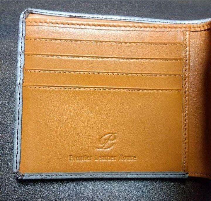 ブライドルレザー　二つ折り財布（ブラウン）