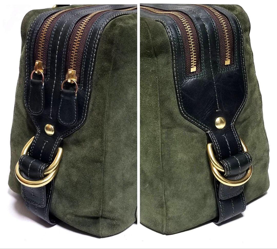 超美品❢ COACH コーチ Peyton Legacy Green Suede