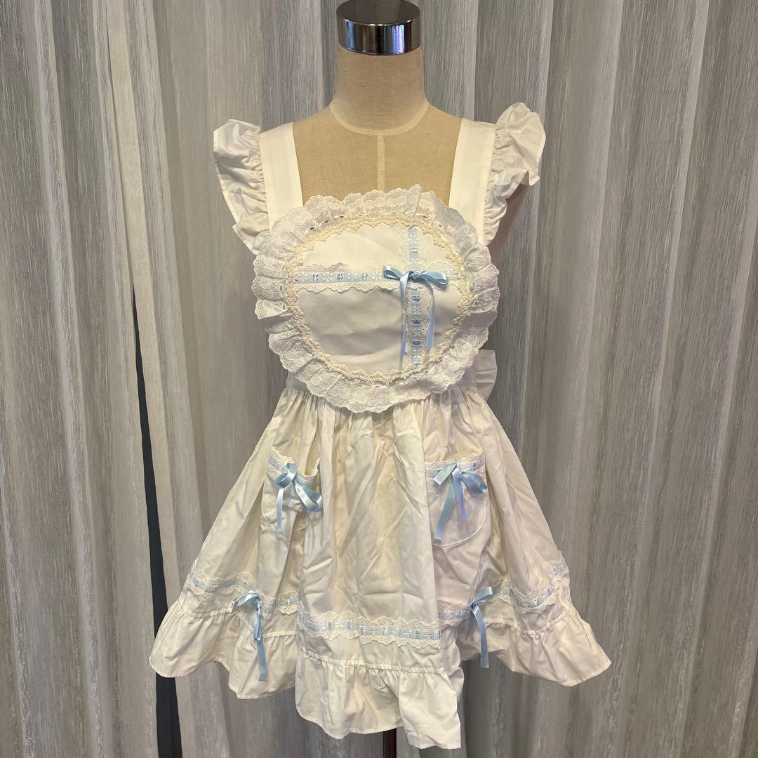 ベイビーザスターズシャインブライト エプロン サックスブルー 美品 ベイビーザスターズシャインブライト エプロン サックスブルー 美品