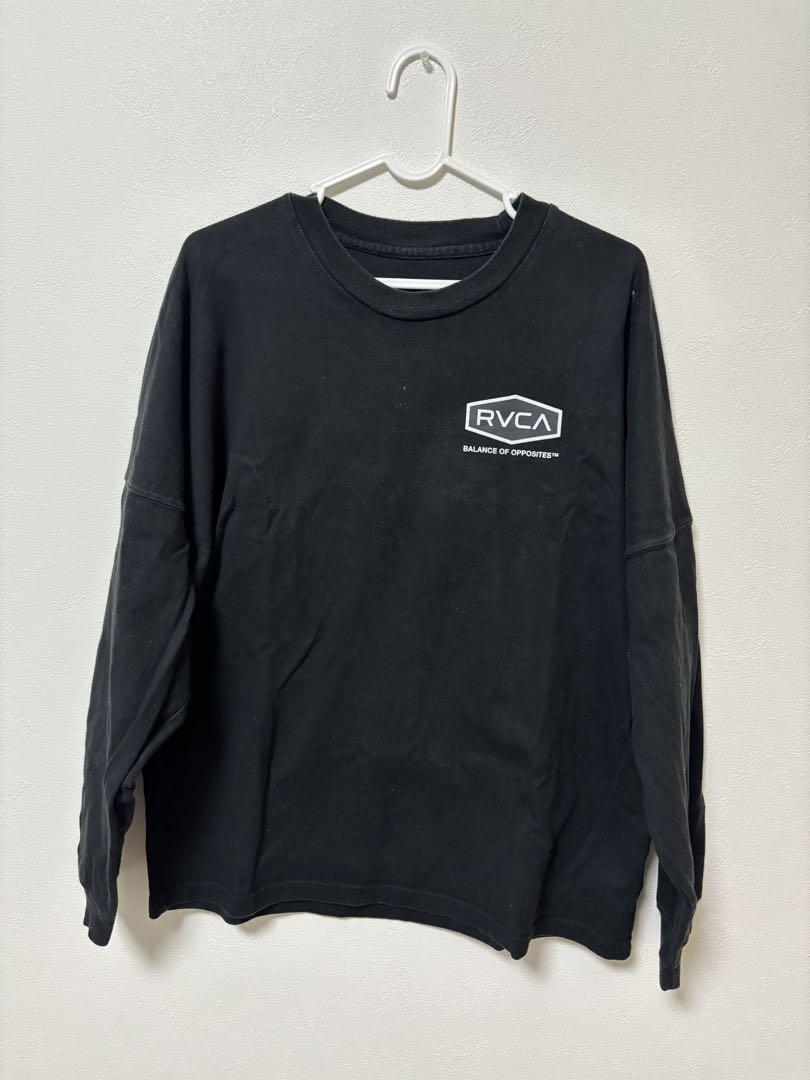 注目のブランド RVCA ブラック ロングスリーブ Tシャツ - メルカリ トップス