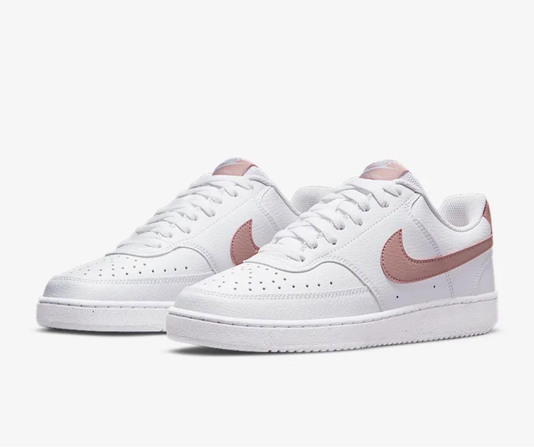 NIKE ナイキ スニーカー 23.5cm ホワイト 白 ピンク 春