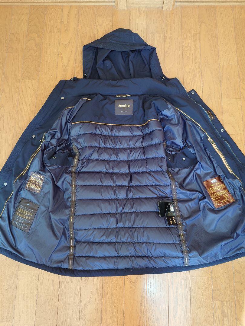 【希少限定】【未使用品】MOORER　ムーレー　ダウンジャケット　ダークネイビー