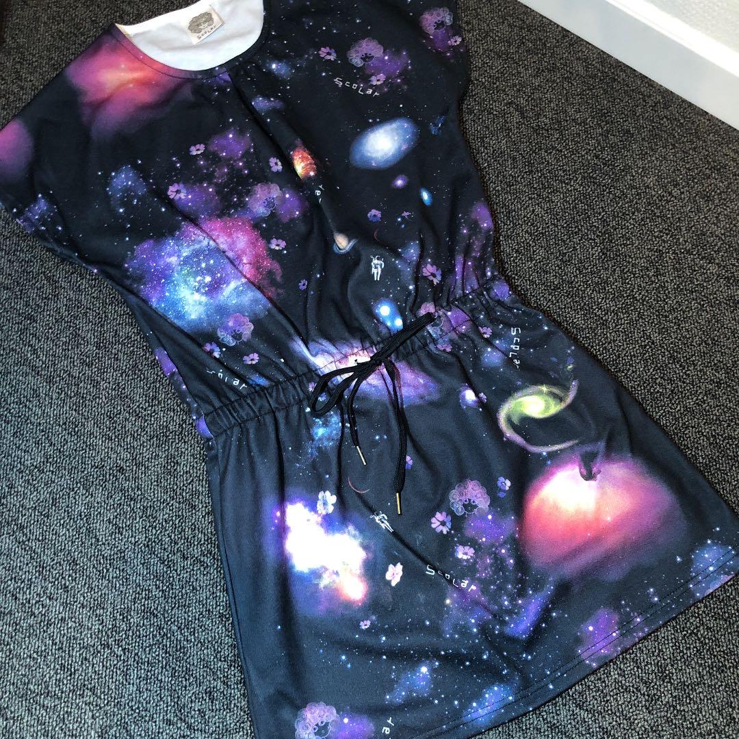 スカラー 可愛い宇宙柄のワンピース メルカリ