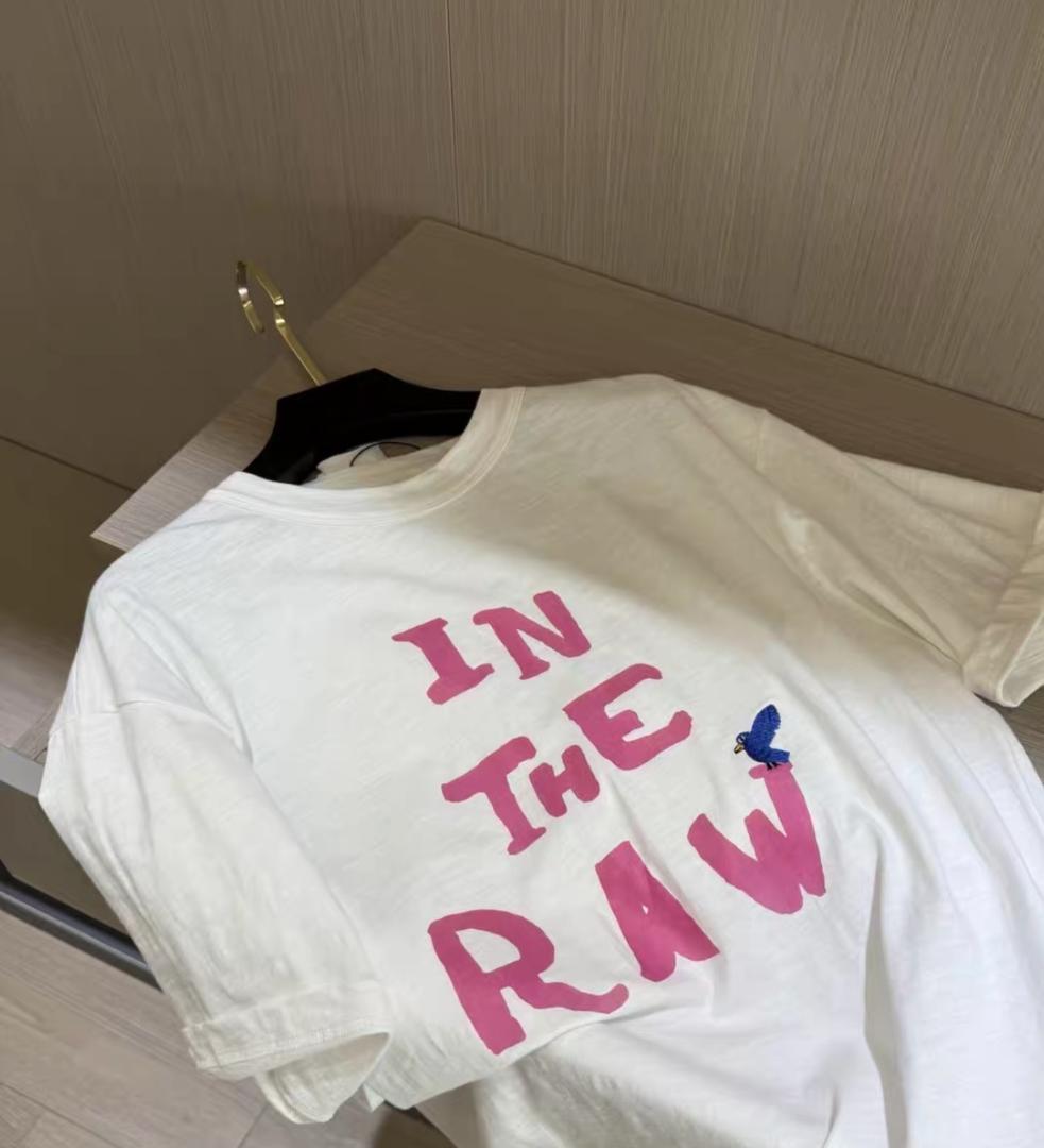 45r バード刺繍ロゴプリント星Tシャツ　ユニセックス 男女兼用S 45r バード刺繍ロゴプリント星Tシャツ ユニセックス 男女兼用S