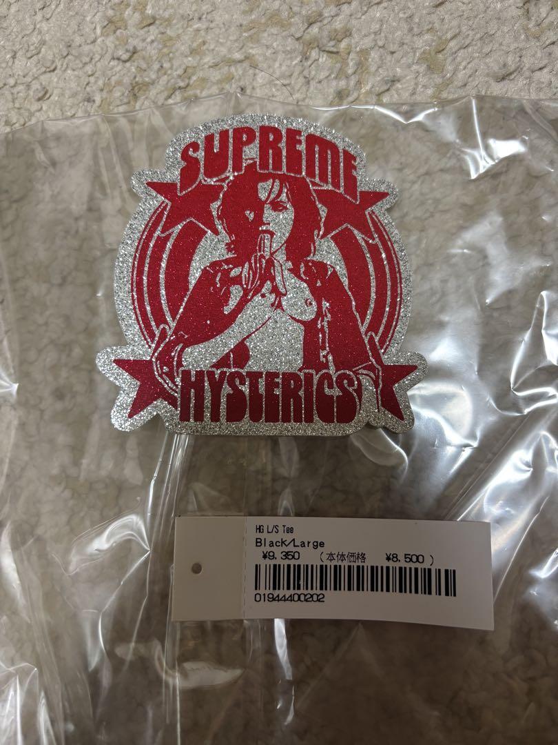 Supreme×HYSTERIC GLAMOUR コラボ ロンT 黒 L
