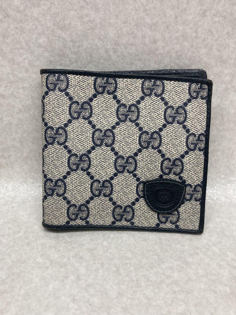 D0104A）希少 オールド グッチ GUCCI 財布 二つ折り財布
