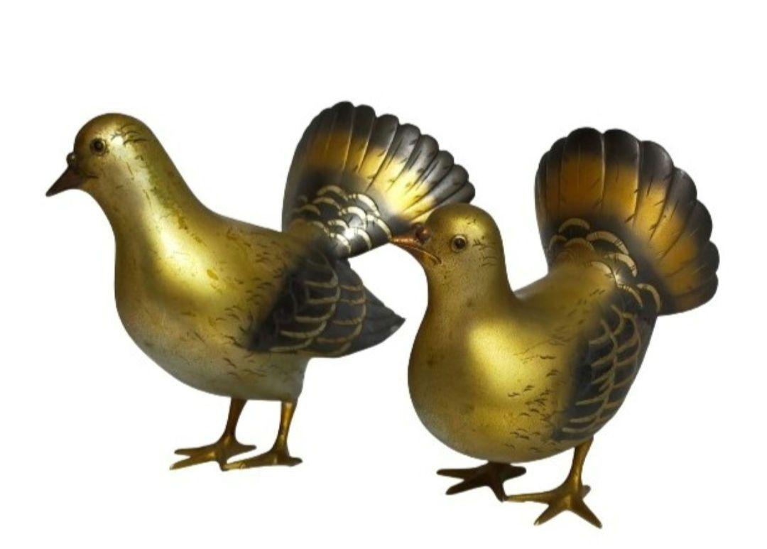 蔵出し 双鳩 ハト オブジェ 置物